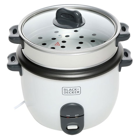 Black &amp; Decker Rice Cooker RC1860-B5 White