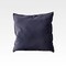 Luna Home 1 Piece 50*50cm Size, 100% Linen Cushion Cover, Solid Dark Gray.