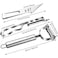 ECVV Potato Vegetable Peeler,3 Piece Peeler for Kitchen Set Including Y &amp; I Shaped Vegetable Peeler with Julienne Slicer and Swivel Peeler, Stainless Steel Kitchen Tool Kit for Fruit Chicken SILVER