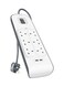 Belkin Surge Protector 6 X 2.4Amp + 2 X 2.4 Amp USB A With Power Cord Bsv604Af2M White