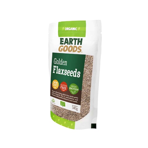 Earth Goods Organic Blond Flax Seeds 340g