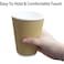 SNH Packing Disposable Ripple Cup Brown 12 Ounce Without Lid - Kraft Hot Tea, Coffee, Kahwa, Hot Drinks &amp; Natural Brown - 25 Pieces.