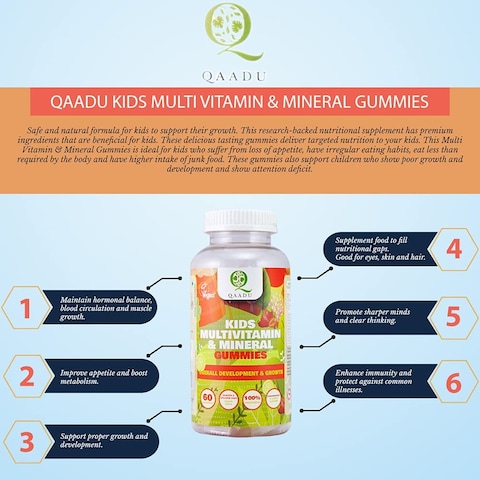 Qaadu Kids Multivitamin Gummies