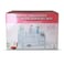 AlHoora 36X24X25cm 2Drawer Acrylic Cosmetic Organizer With Jewelry Box , Stainless Steel Stand , Color Box