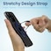 Remson Mag-X Phone Grip Finger Strap Magnetic Phone Kickstand with Silicone Strap Compatible for iPhone 14, 13 Pro/Max/Plus (Blue/Neon Green)