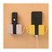 Wall Mount Phone Holder Stand Multi Purpose Phone Charging Dock With Adhesive Sticker Yellow