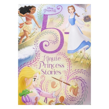 قصص اميرات ديزني 5 دقائق كتاب بغلاف صلب