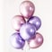 Easute - 60Pcs Purple Pink Chrome Shiny Metallic Latex Balloons 12Inch Perfect For Birthday Party Bridal Baby Shower Engagement Wedding Party D&eacute;cor
