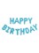 Generic Happy Birthday Letter Aluminum Foil Balloons