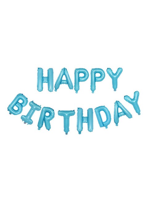Generic Happy Birthday Letter Aluminum Foil Balloons