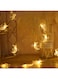 Generic 10-LED Moon And Star Fairy String Light Yellow 1.5meter