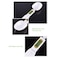 Generic 500G/0.1G Energy Saving Large Screen Display Portable Electronic Food Spoon Scale White