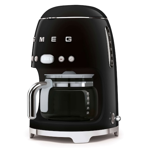 Smeg 50&#39;s Style Drip Filter Coffee Machine DCF02BLUK Black 1050W