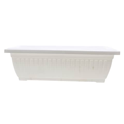 KENPOLY RECTANGLE PLANTER NO.7 WHT
