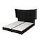 In House Milano Velvet Bed Frame - Queen - 200x150 cm - Black