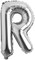 Generic R Letter Decorative Foil Balloon For Party 16Inch