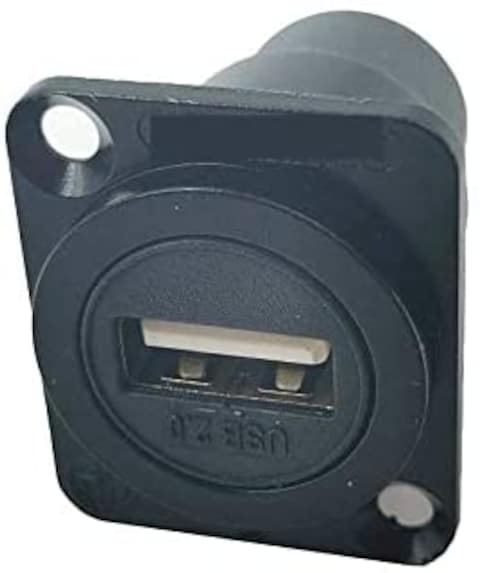 Panel-Mount Connector Panel Mount Bulkhead Coupler (USB 2.0)