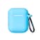 غطاء حماية لسماعات ايربودز سيليكون مع حلقة أمان سماوي