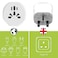 Blue Ocean - World to UAE UK KSA HK 3-Pin Travel Adapter, Adapter Plug With 8A Fuse- PACK OF 2