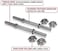Adjustable Chrome-plated Threaded Dumbbell Rods