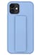 Zolo Finger Grip Holder and standing cover with Car Magnetic Multi-function Shockproof Protective Case Cover For iphone 11 Light Blue