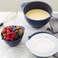 Wilton Navy Blue Non-Slip Covered Mixing Bowls With Lids, 6-Piece
