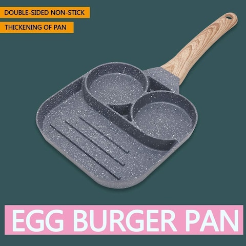 AL SAQER-Egg Frying/Cooking Pan Non-stick Multipurpose Hamburger Frying Pan-Fried Egg,Pancake,Omelette pan