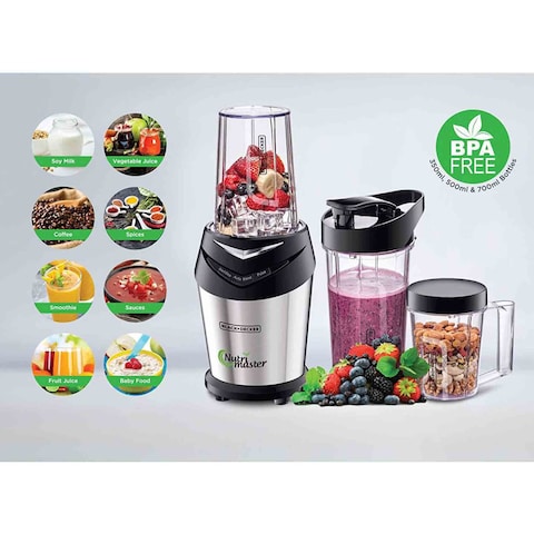 Black+Decker NutriMaster Blender 600 W NE600-B5 Silver/Black