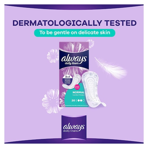 Always Daily Liners Comfort Protect Pads - Fresh Scent - 40 Pads