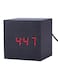 Generic - Modern Wooden Wood Digital LED Desk Alarm Clock Thermometer Timer Calendar Black
