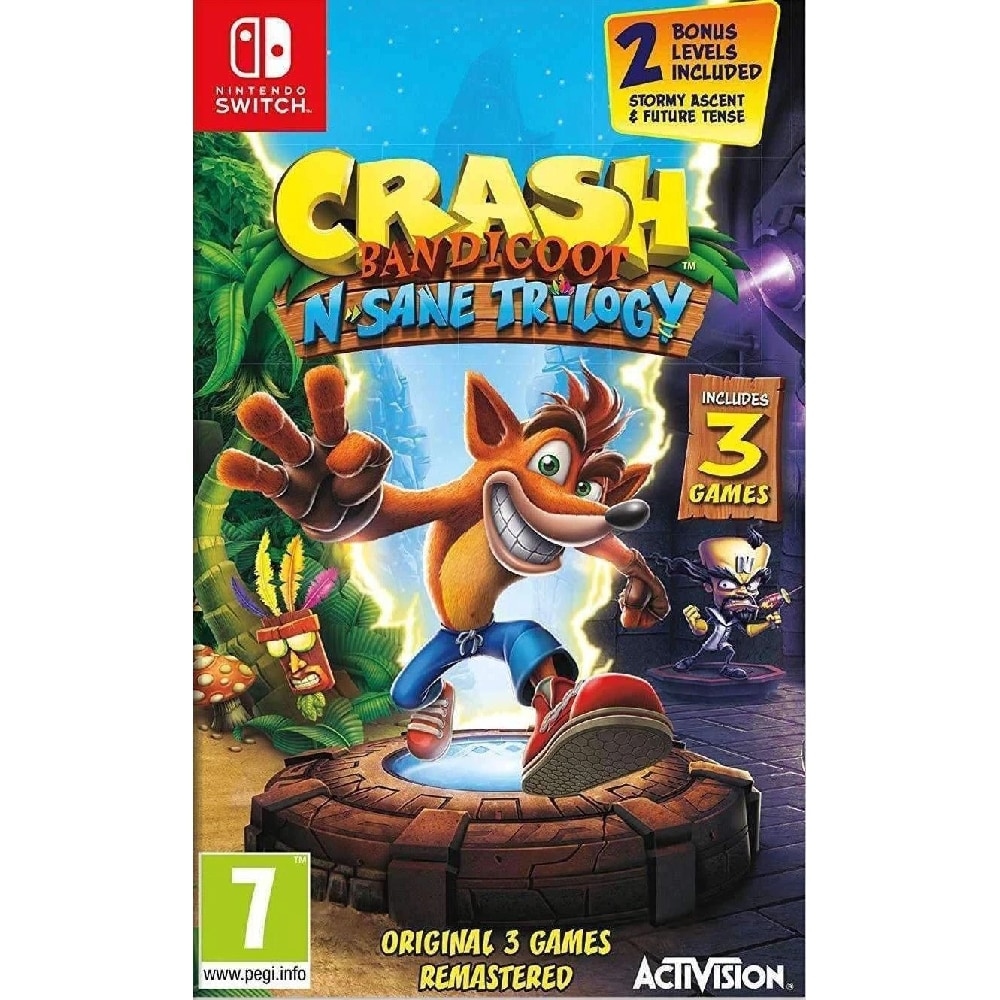 وي يو Wii U Mario Kart 8 Deluxe + Crash Bandicoot N Sane Trilogy