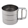 Generic-Stainless Steel Mesh Flour Sifter Mechanical Baking Icing Sugar Shaker Sieve Cup