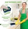 Soap Pump Dispenser and Sponge Holder for Kitchen Sink Dish Washing Soap dispenser 13 ounces, Silver, soap-dispenser-sponge