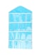 Generic Portable 16 Pockets Hanging Bag Blue 78X42X1.5cm