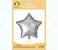 Party Time 1pc 18" Shiny Silver Star Shaped Foil Mylar Balloons For Mother's Day, Wedding Decoration &amp; Engagement - Birthday Party Supplies
