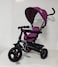 Lovely Baby LB 325HC Tricycle, Baby Push Trike, Kids First Bike, Pushchair, with Sun Canopy, Parent Handle &amp; Footrest - Purple