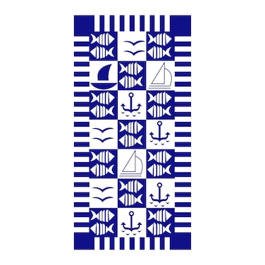 فوطة شاطئ الفتال مايكروفايبر مطبوعة - 70 * 140 سم