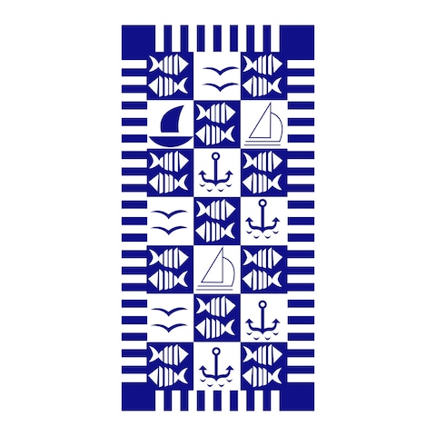 Al Fattal Printed Microfiber Beach Towel - 70*140 Cm