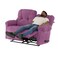 إن هاوس كرسي استرخاء مزدوج منجد بالمخمل - بنفسجي فاتح - أمريكان بولو