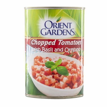 Orient Gardens Chopped Tomats With Onion &amp; garlic 400g