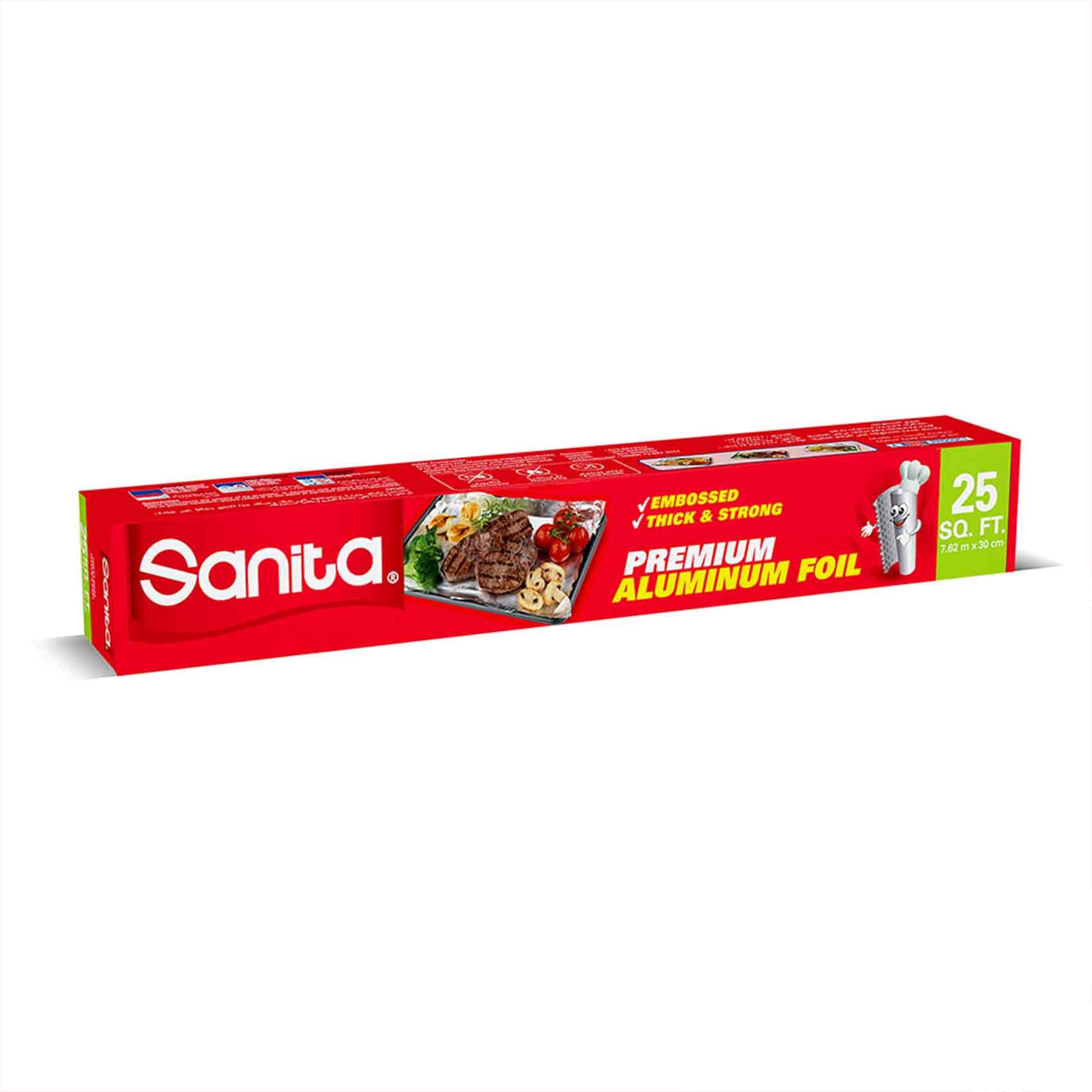 Sanita Aluminum Foil Silver 25Sqft