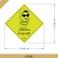 Rubik New Driver Car Sign Vinyl Sticker, New Lady Driver Sticker Reflective Removable for Car SUV Van Drivers Large 15x15cm Arabic Lady Version
