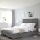 In House Las Palmas Velvet Bed Frame - Single - 200x100 cm - Gray