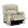 In House Velvet Rocking &amp; Rotating Recliner Chair - Light Beige - AB02