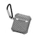 Generic Protective Silicone Airpods Case Casual With Carabiner, Grey