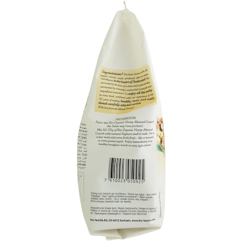 Familia Bio Organic Honey Almond Crunch 375g