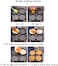 4 Hole Omelet Pan for Burger Eggs Ham Pancake Maker Wooden Handle Frying Pot Non-Stick Cooking Breakfast