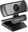 Redragon Gw900 1080P PC Webcam With Built-In Dual Microphone, 360 Rotation - 2.0 USB Computer Web Camera - 30 FPS For Online Courses, Video Conferencing And Streaming