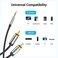 Vention RCA Audio Cable 3.5mm To 2RCA Y Splitter Stereo Audio Cable 2 RCA Phono Male To 3.5mm Compatible With DJ Controller Speaker TV Car Stereo Hi-Fi Amplifer Smartphones MP3 Tablets (2M)