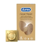 Buy Durex Real Feel Condom Clear 6 PCS in UAE